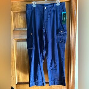 Lauren Ralph Lauren Navy Cargo Pants
